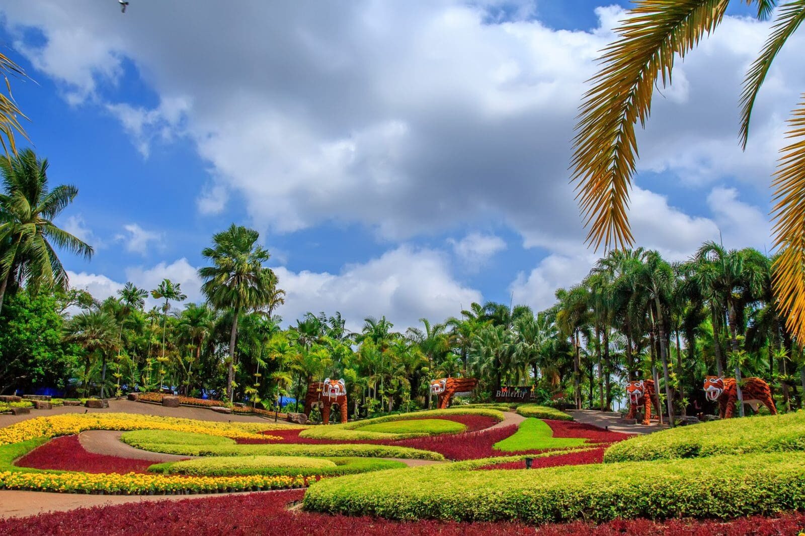 The tropical gardens of Nong Nooch Tropical Garden in Pattaya
