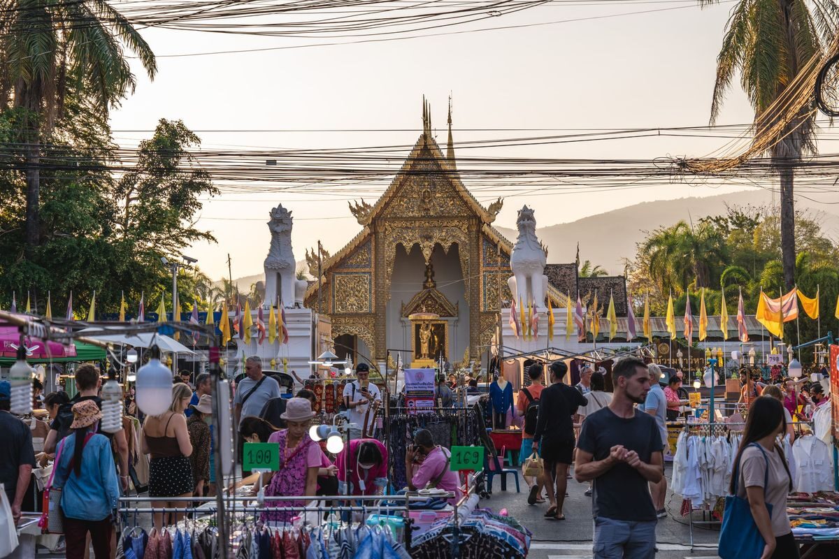 Chiang Mai night market stalls