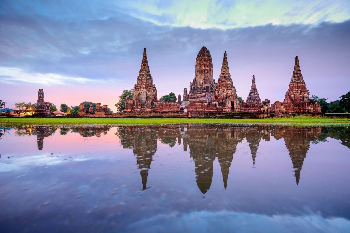 Bangkok and Ayutthaya 5-day private charter: Wat Chaiwatthanaram in Thai dress