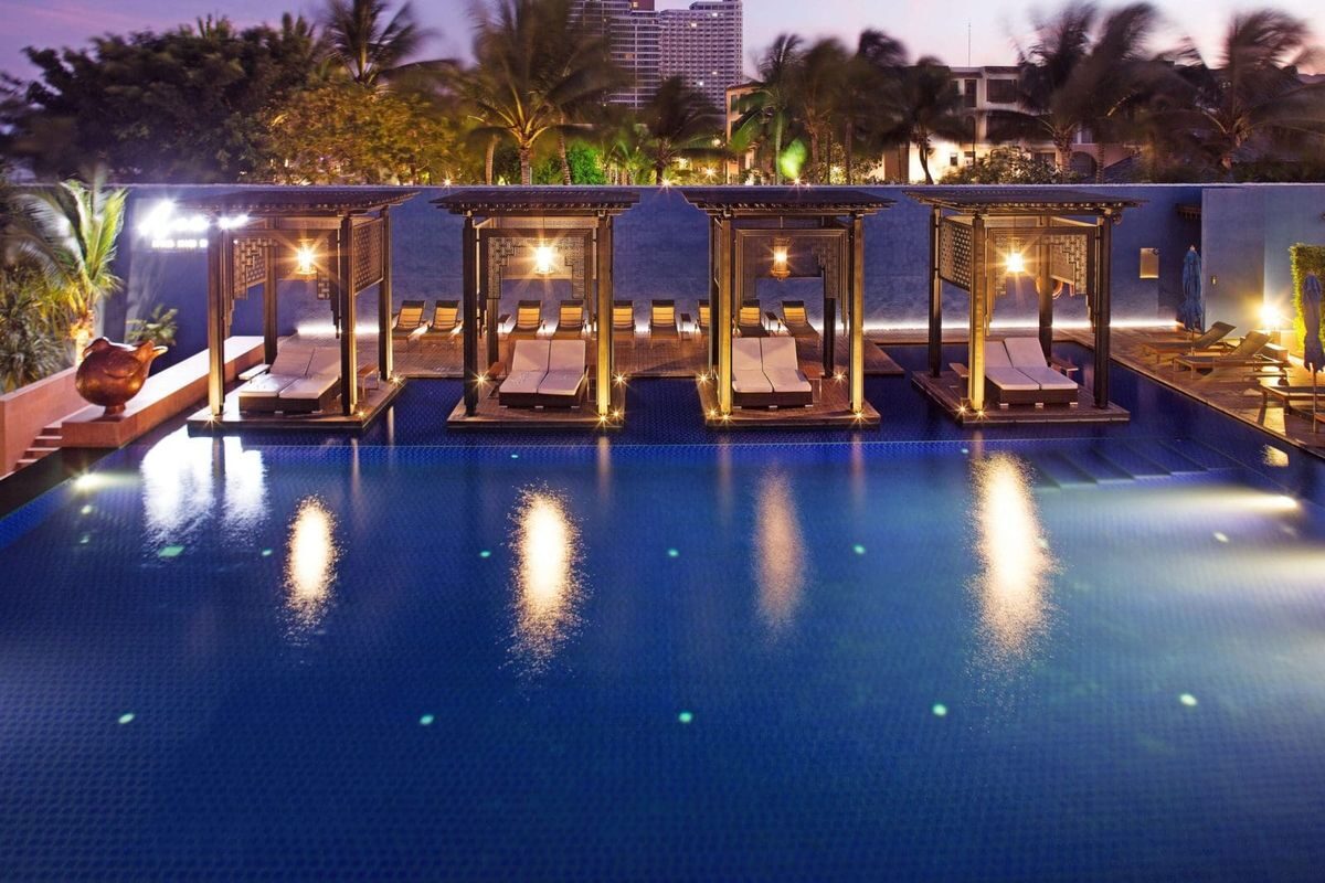 The resort setting of Ace of Hua Hin Resort in Hua Hin