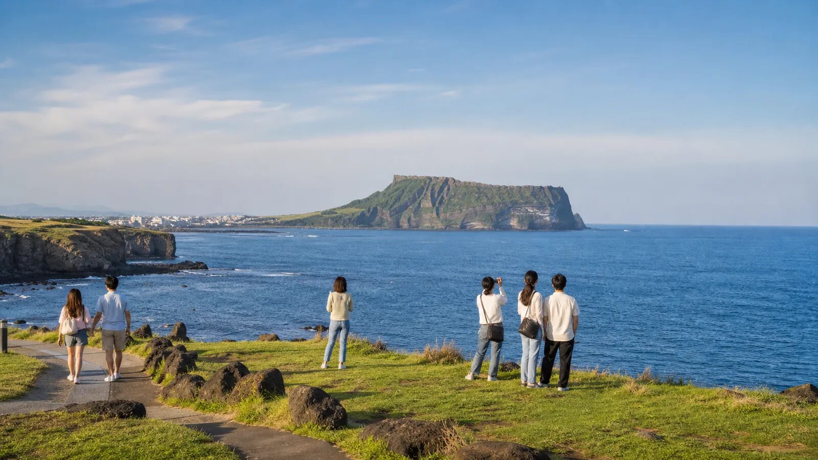 Seongsan Ilchulbong and Seopjikoji private charter day tour of Jeju Island