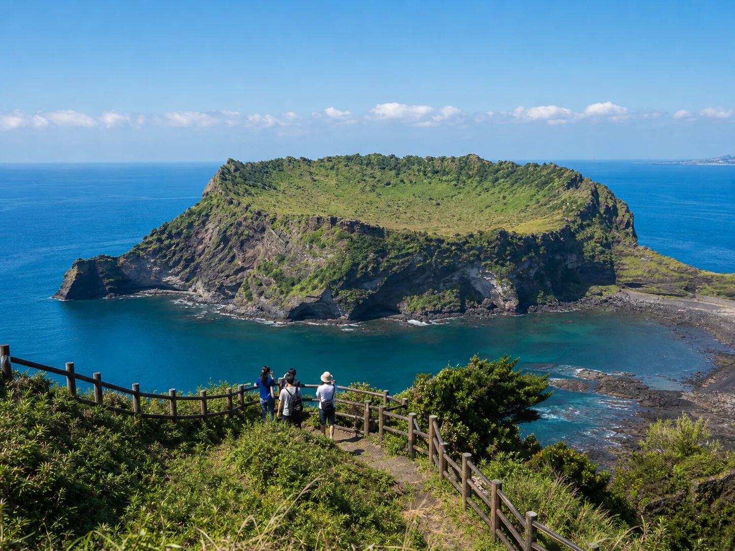 The crater of Seongsan Ilchulbong