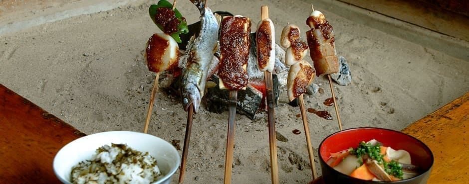 Takamori Dengaku Village, local cuisine