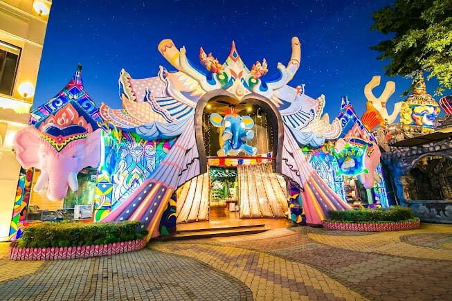Carnival Magic theme park in Phuket at night