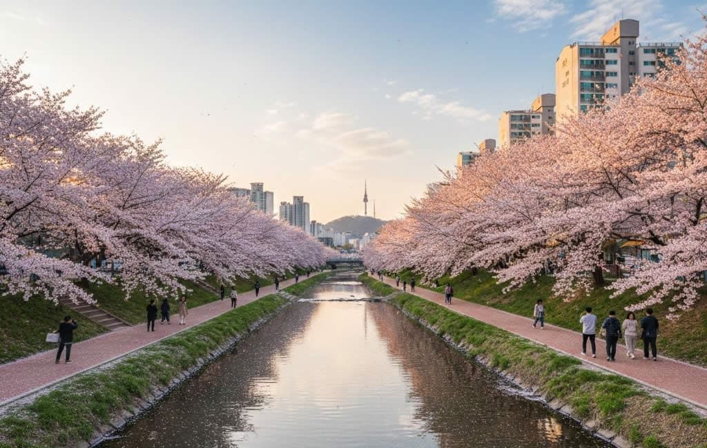 Bulgwangcheon Cherry Blossom Road