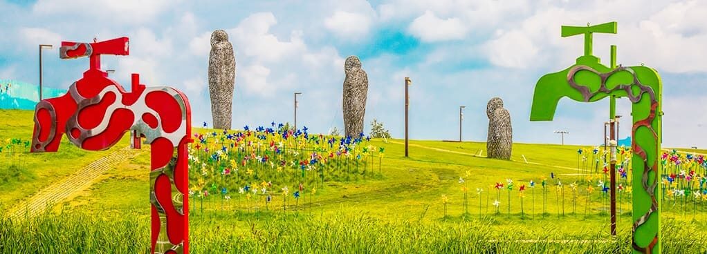Peace park at Imjingak Tourist Area