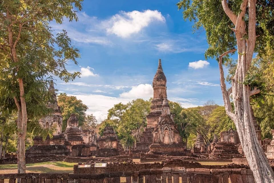 Temple ruins at Si Satchanalai Historical Park
